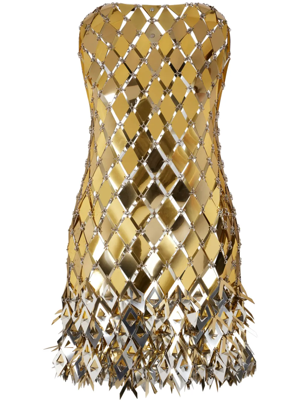 Rabanne tassel-embellished mini dress - Oro