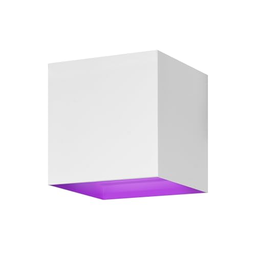 Hombli Smart Led Applique Da Parete Per Interni Ed Esterni | Cubo Luminoso Moderno Dimmerabile Con Controllo Wifi E Bluetooth | Ip67, Luce Bianca E Co