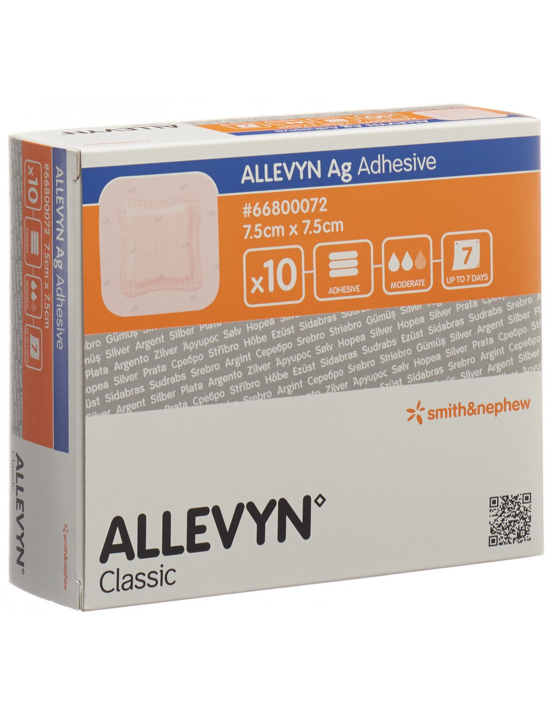 Allevyn Ag Adhesive Medicazione Idrocellulare Con Argento 1 Pezzo
