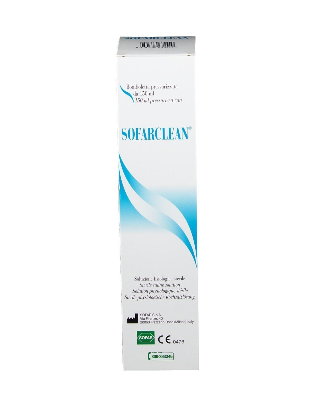 Sofarclean Soluzione Fisiologica Sterile 150 Ml