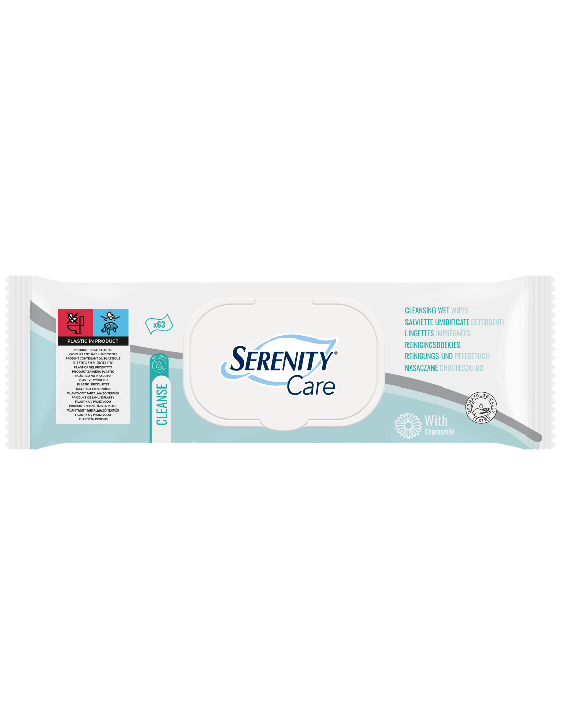 Serenity Skincare Salviette Umidificate Detergenti 63Pz