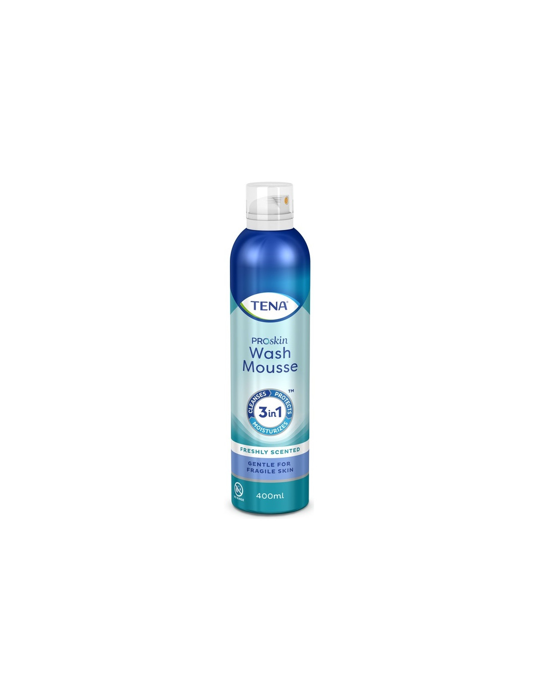 Tena Wash Mousse Schiuma Detergente Pelli Delicate 400Ml