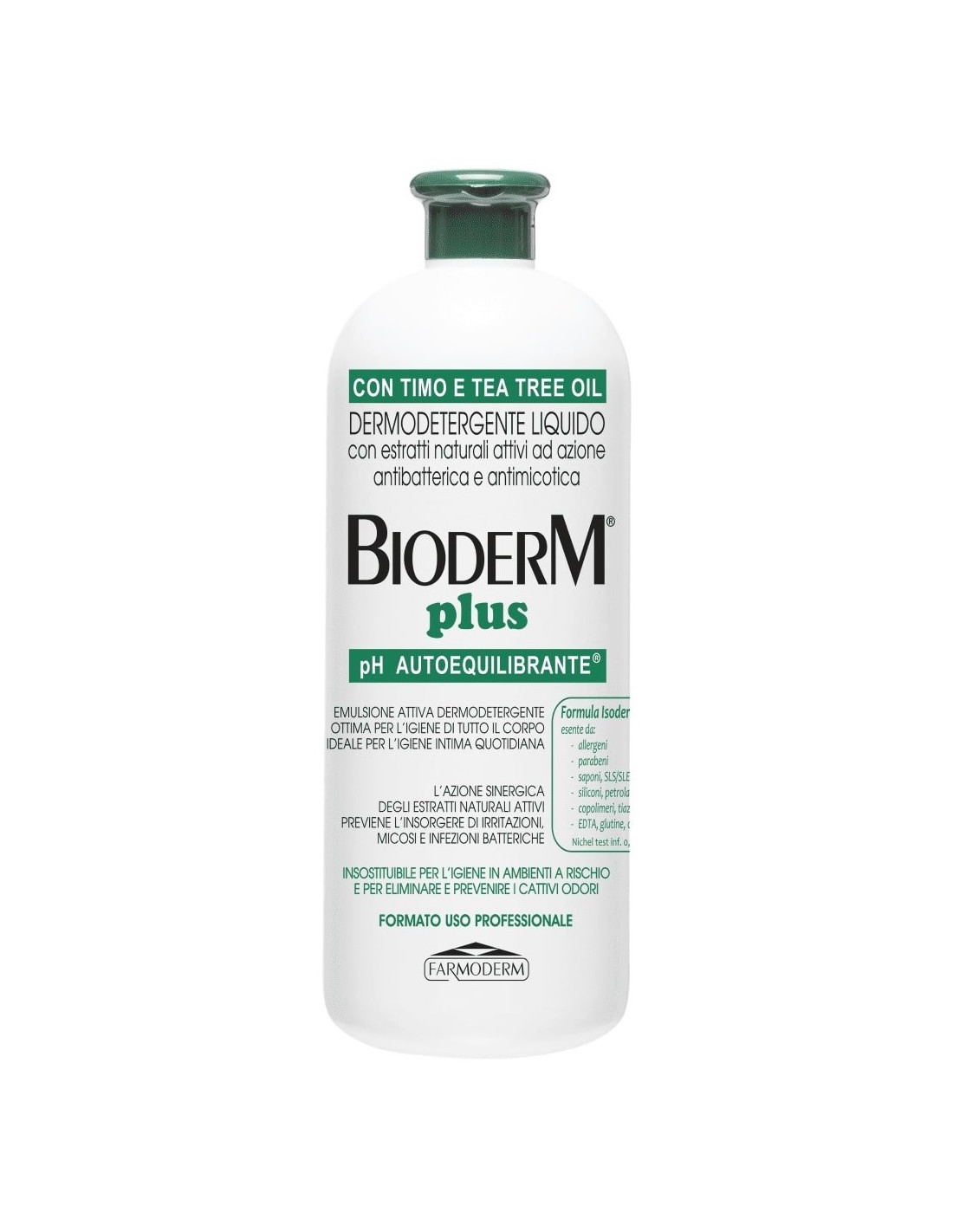 Bioderm Plus Timo Emulsione Detergente Con Timo E Tea Tree Oil