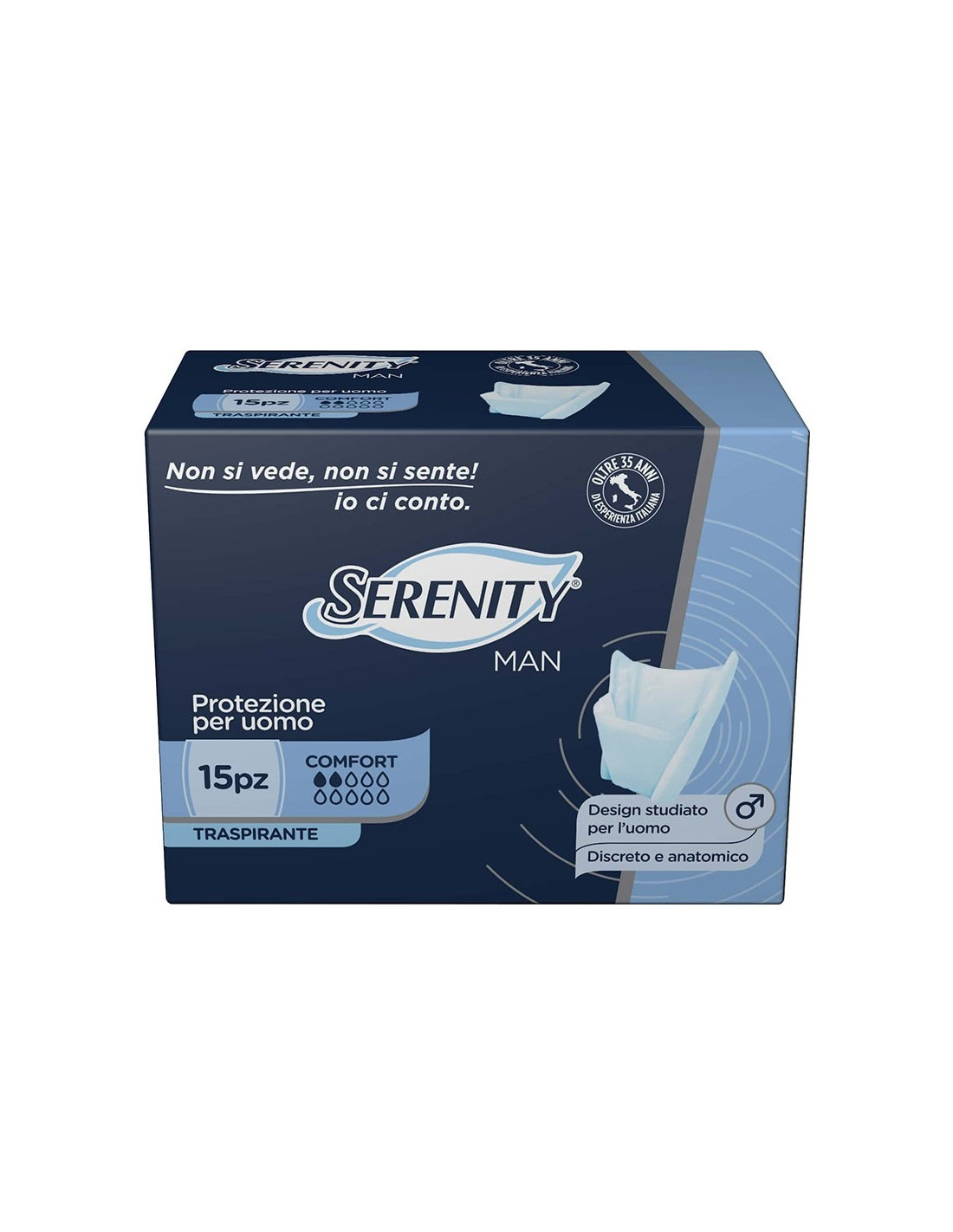 Serenity Man Comfort | Assorbenti Traspiranti Maschili | Massimo