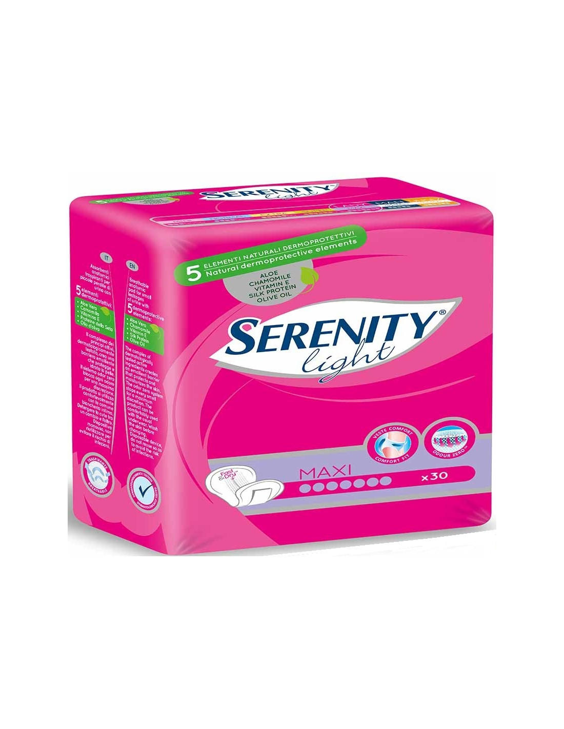 Serenity Light Lady Maxi | Assorbente Anatomico | Sicurezza E