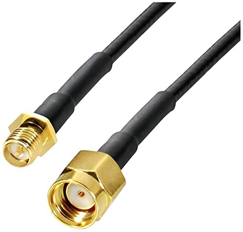 Wittenberg Antennen Antenna Wlan Prolunga [1X Presa Sma Reverse - 1X Spina Sma Reverse] 10 M Nero