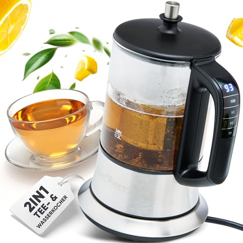 Bollitore Elettrico - Profi Cook Pc-Tk 1165 - Bollitore 2 In 1-1100 Watt - Capacità 0,5 Litri - Colore Silver