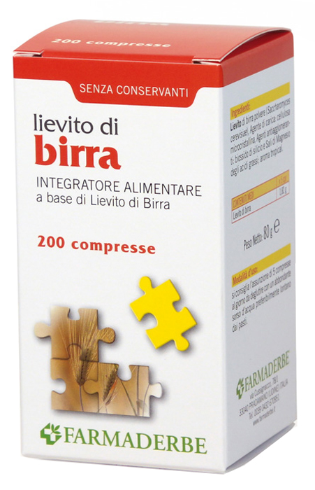 Farmaderbe lievito di birra 200cpr