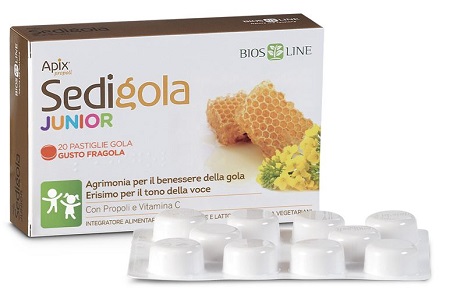 Apix propoli sedigola junior fragola 20 pastiglie
