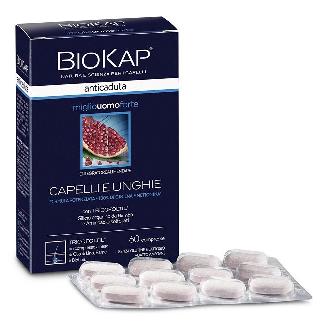 Biokap anticaduta miglio uomo forte 60cpr