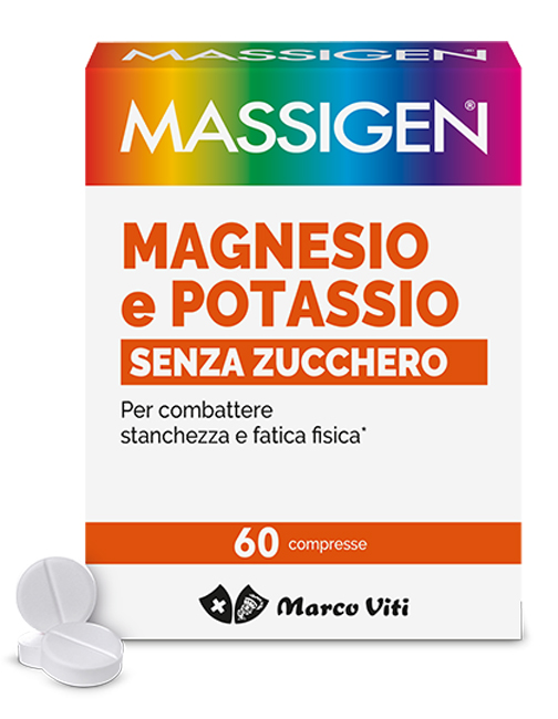 Massigen magnesio potassio senza zuccheri 60cpr