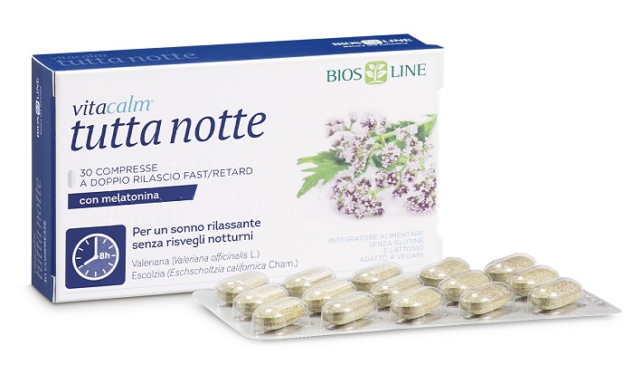 Bios line vitacalm tutta notte con melatonina 30cp