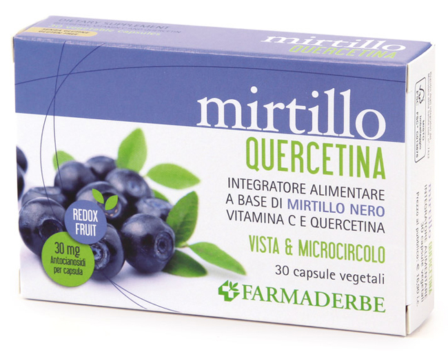 Farmaderbe mirtillo quercetina 30cps veg