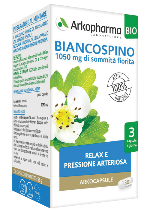 Arkopharma biancospino bio 45cps