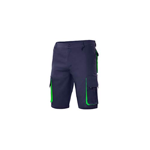Velilla - Bermuda Multitasche Bicolore 103007 Uomo Marino-Lime 46