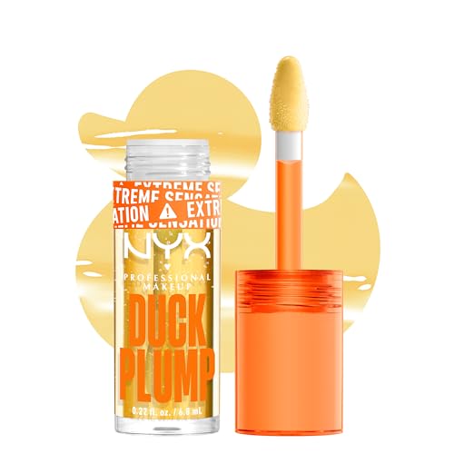 Nyx Professional Makeup Gloss Rimpolpante, Altamente Pigmentato, Volume Immediato E Duraturo, Arricchito Con Zenzero Piccante, Duck Plump, Tonalità: C