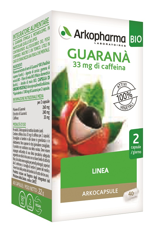 Arkofarma arkocps guarana&#039; bio 40cps