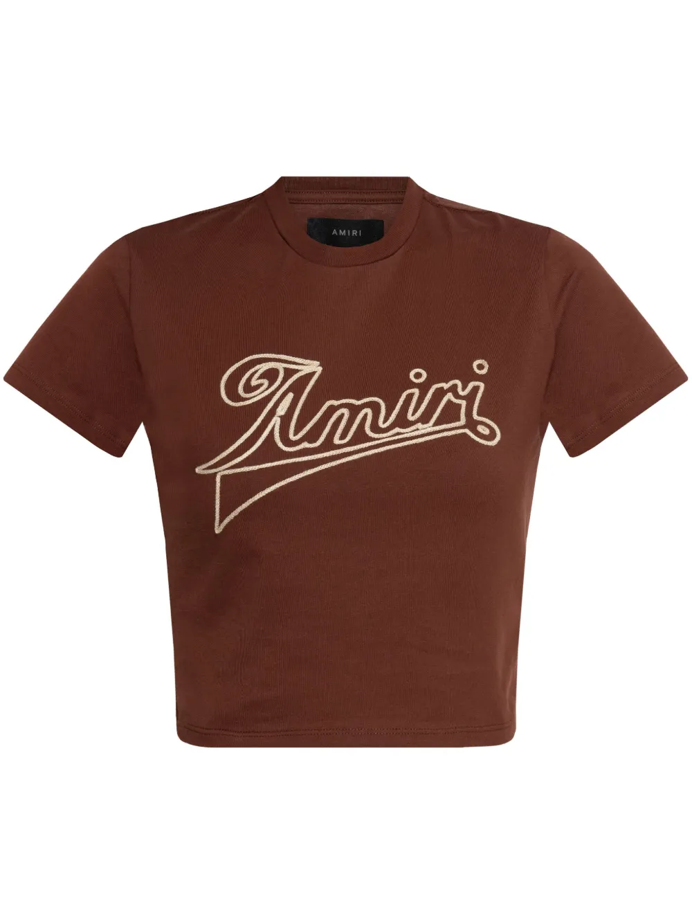 AMIRI logo-print t-shirt - Marrone