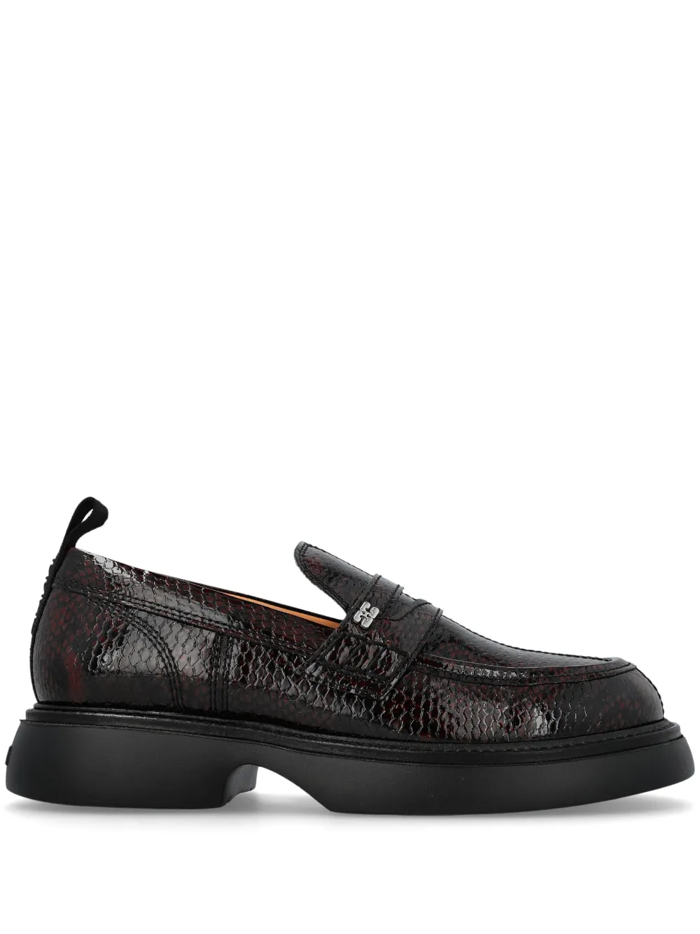 GANNI penny loafers - Rosso