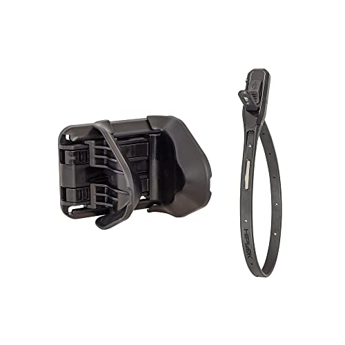 Hiplok Hiplock_5060277662917, Portabicicletta A Muro Jaw+ Z Lok Combo Blk Unisex-Adult, Nero, Dimensioni Ruote 20-75 Mm + 43 Cm