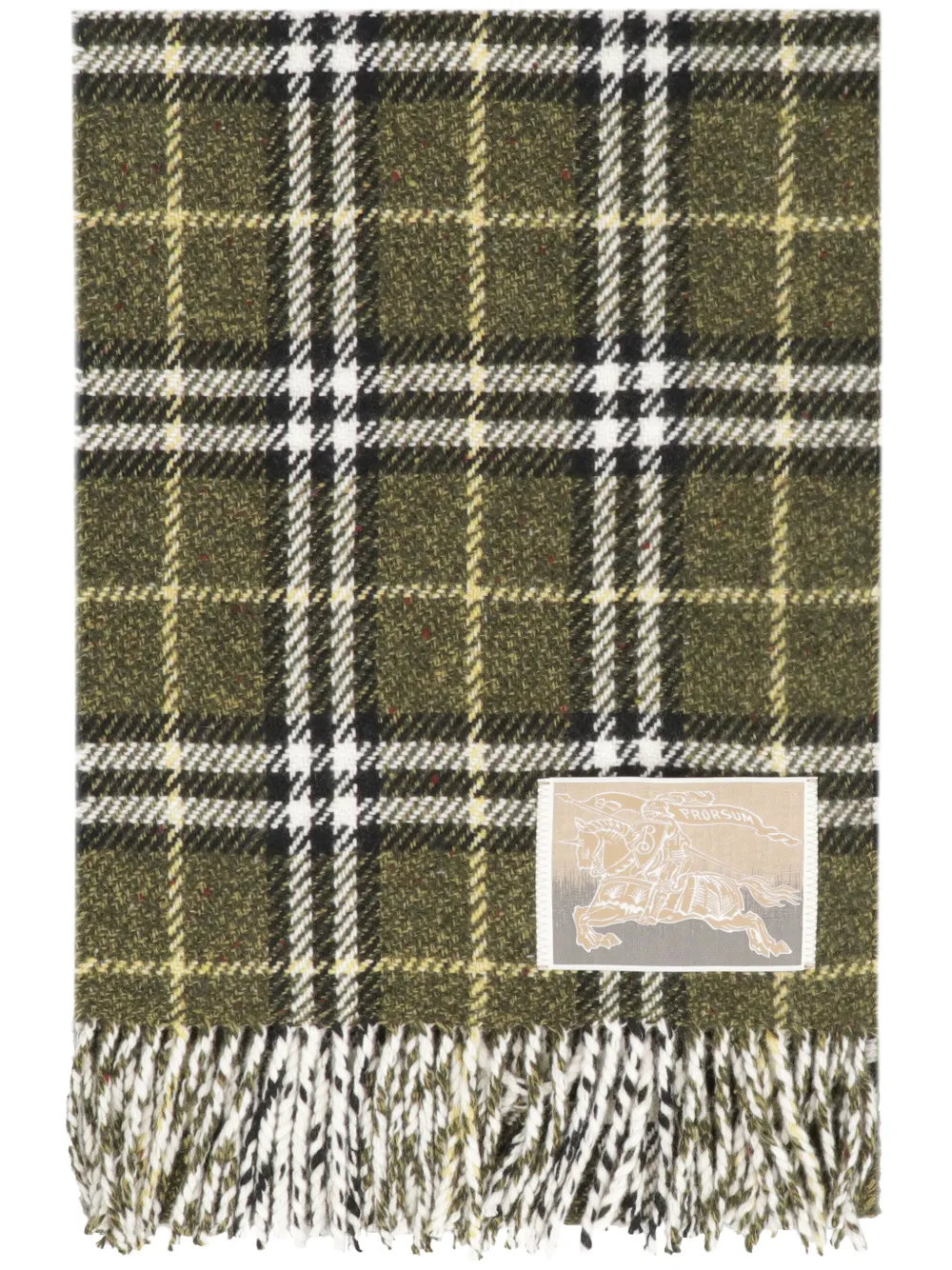 Burberry checked scarf - Verde