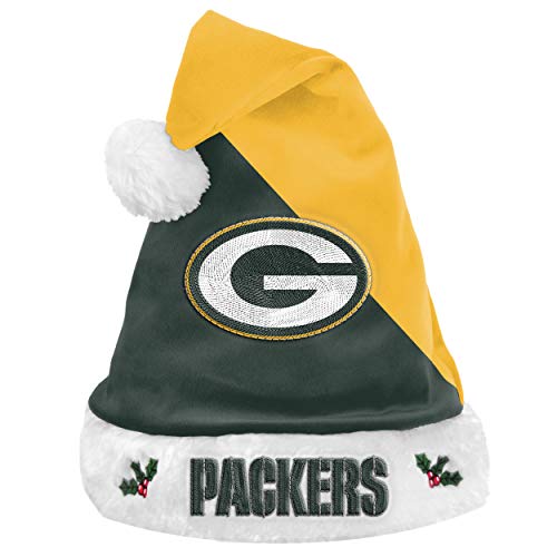 Foco Green Bay Packers Nfl 2021 Colorblock Santa Hat - Stück