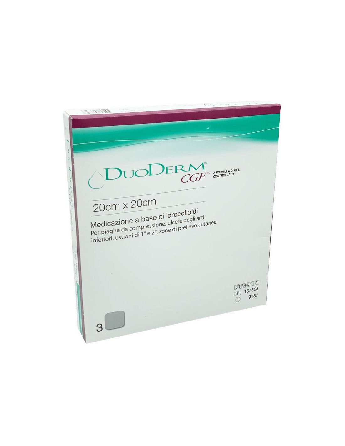 Duoderm Cgf | Medicazione Idrocolloidale 20X20 | Senza Bordo Adesivo