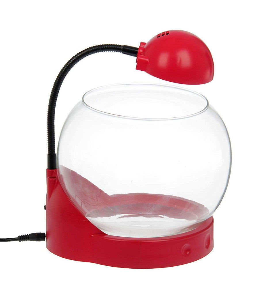 Lampada mini acquario ampolla tg01 capacita' 2 litri 3 led 20x19x27cm