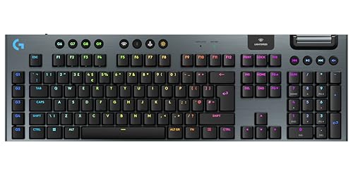 Logitech G G915 X Lightspeed Low-Profile Gaming Keyboard, Linear - Deu Qwertz-Layout - Nero