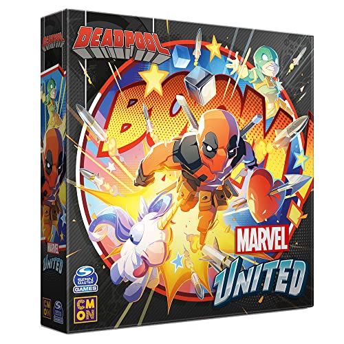 Cmon | Espansione Marvel United: Deadpool | Gioco Da Tavolo Cooperativo | Età 14 Plus | 1-4 Giocatori | Tempo Di Gioco: 45 Minuti