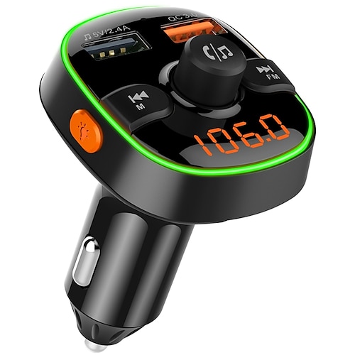 modello di vendita calda con buon prezzo trasmettitore fm lettore mp3 per auto con caricabatterie per telefono bluetooth musica vivavoce