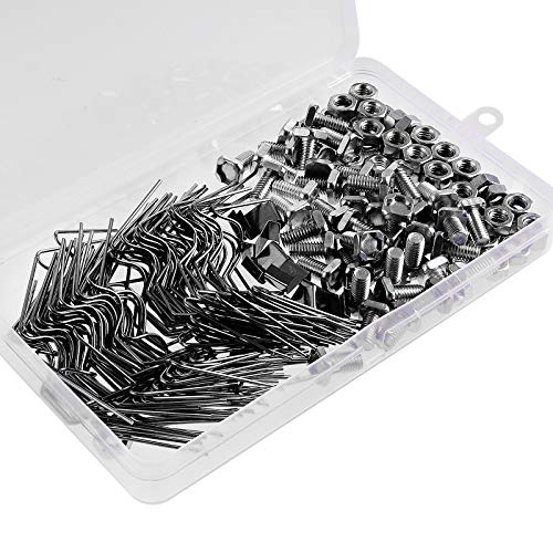 Fippy Kit Di Riparazione Serra, 230 Clip Di Fissaggio Per Vetro Serra, Include 80 Clip Per Vetri W, 50 Clip Di Sovrapposizione A Z, 50 Dadi E Bulloni
