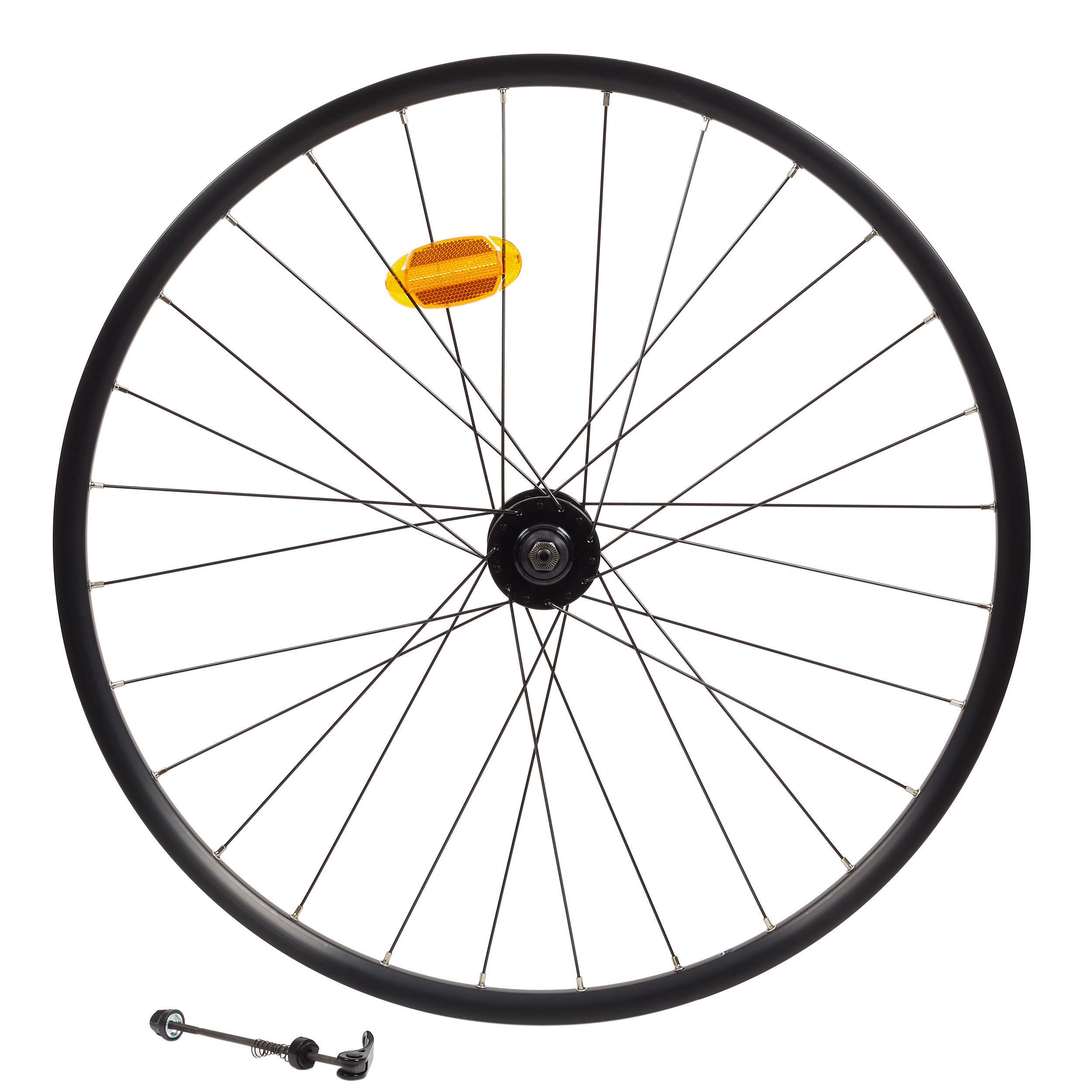Decathlon | ROUE AVANT VTT 27,5X23C DOUBLE PAROI FREINAGE DISQUE ET ATTACHE RAPIDE |  Rockrider
