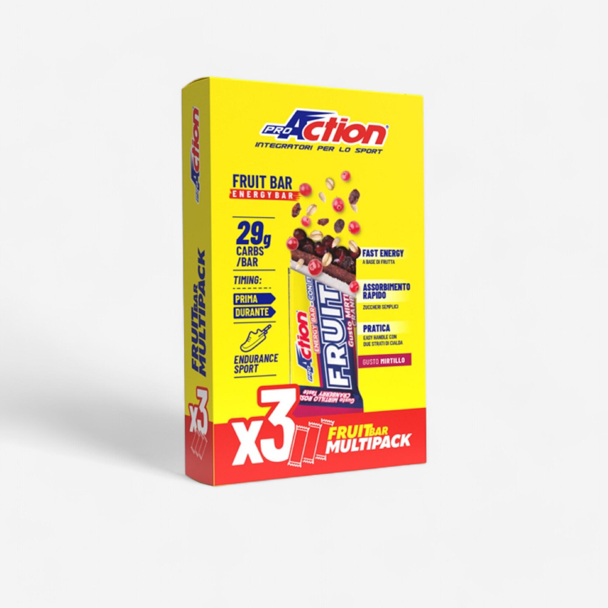 Decathlon | Promo 2+1 Barretta Fruit Bar Endurance Mirtillo 3x40g Proaction |  Proaction