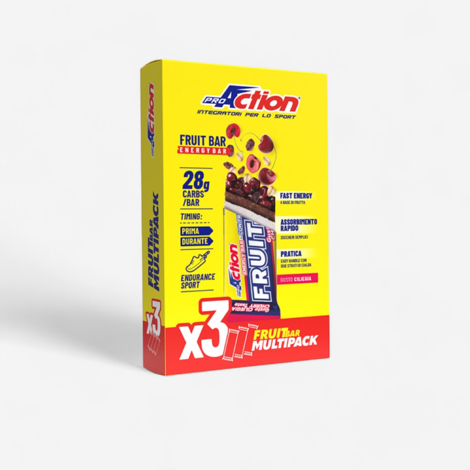 Decathlon | Promo 2+1 Barretta Fruit Bar Endurance Ciliegia 3x40g Proaction |  Proaction