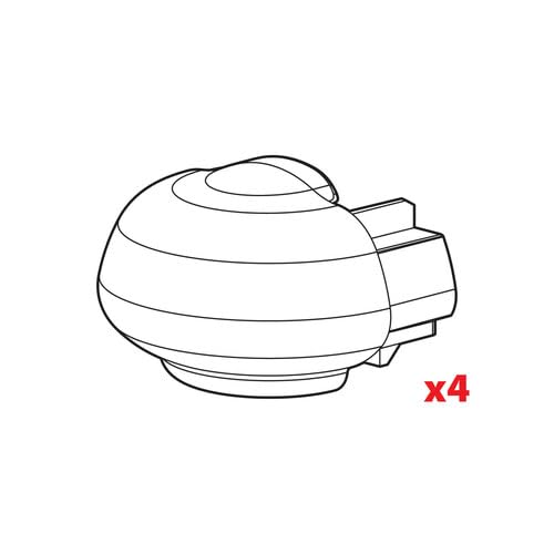 Lampa N99994 Set 4 Tappi Barre Alumia