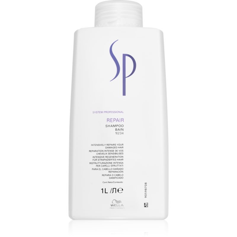 Wella Professionals Sp Repair Shampoo Per Capelli Rovinati, Trattati Chimicamente 1000 Ml