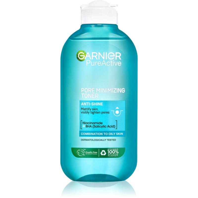 Garnier Pure Active Lozione Tonica Detergente Per Pelli Problematiche, Acne 200 Ml