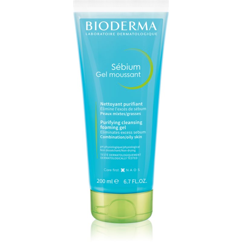 Bioderma Sébium Gel Moussant Gel Detergente Per Pelli Grasse E Miste 200 Ml