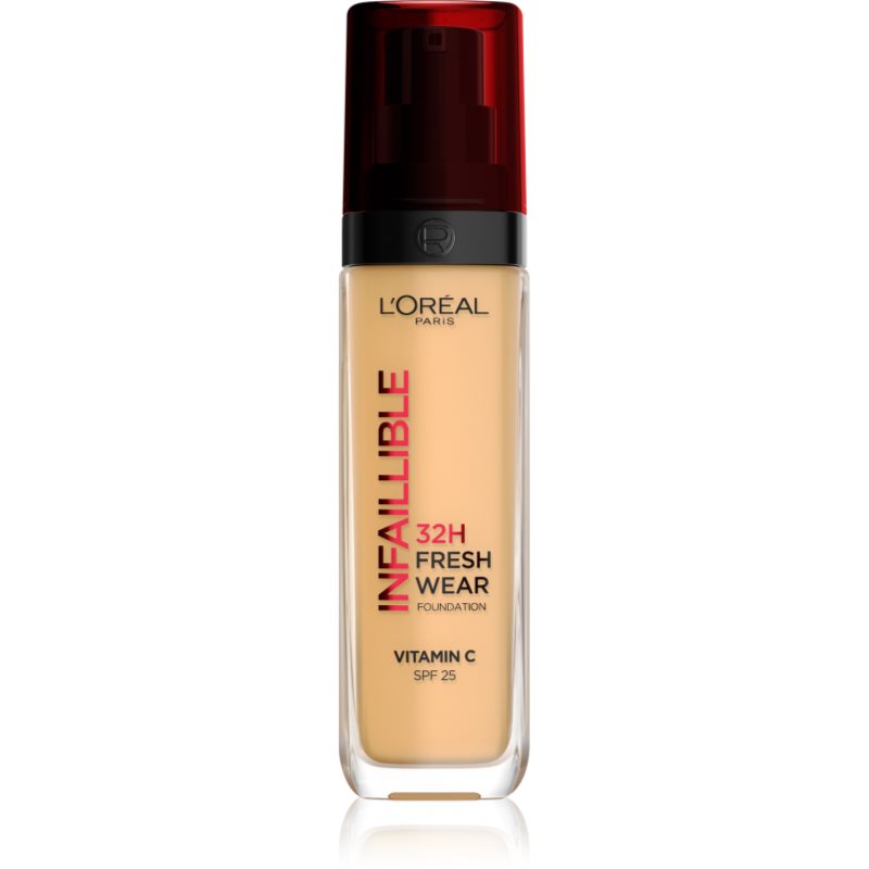 L’Oréal Paris Infaillible 32H Fresh Wear Fondotinta Liquido Lunga Tenuta Colore 140 Golden Beige 30 Ml