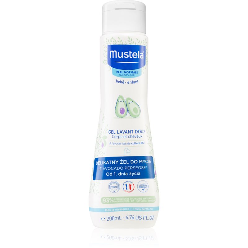 Mustela Bébé Bain Gel Detergente Corpo E Capelli Per Bambini 200 Ml