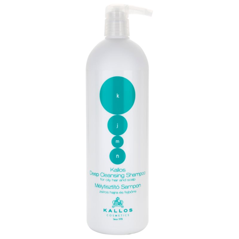 Kallos Kjmn Professional Shampoo Di Pulizia Profonda Per Capelli E Cuoio Capelluto Grassi 1000 Ml