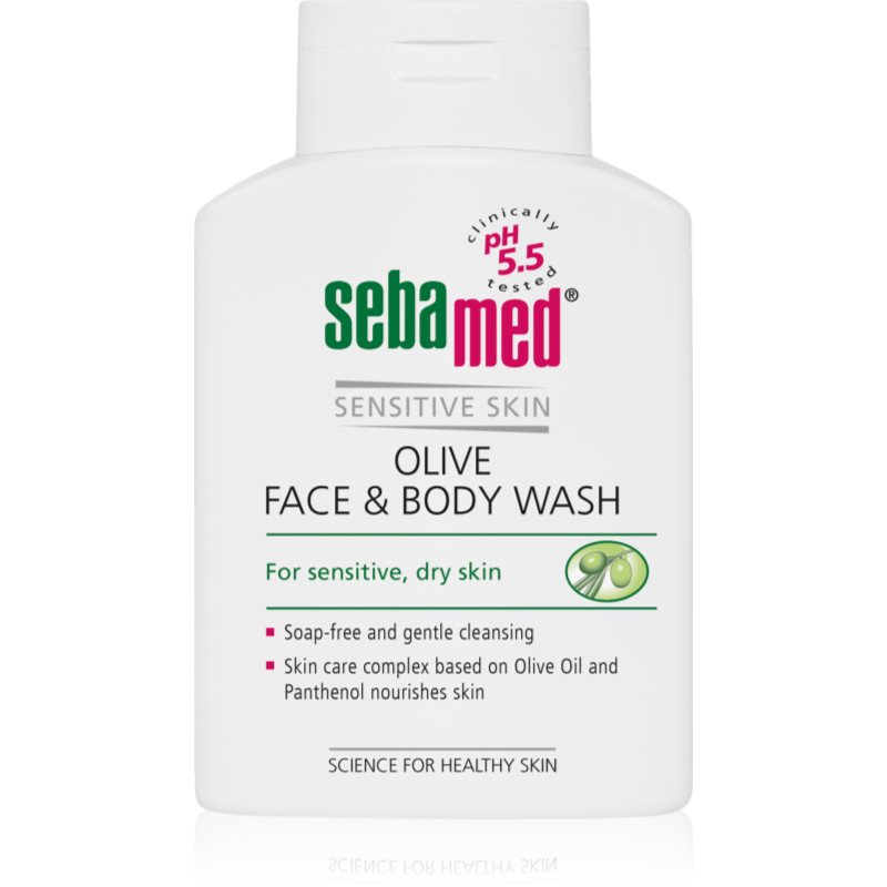 Sebamed Wash Emulsione Detergente Delicata Per Corpo E Viso Con Olio D'Oliva 200 Ml
