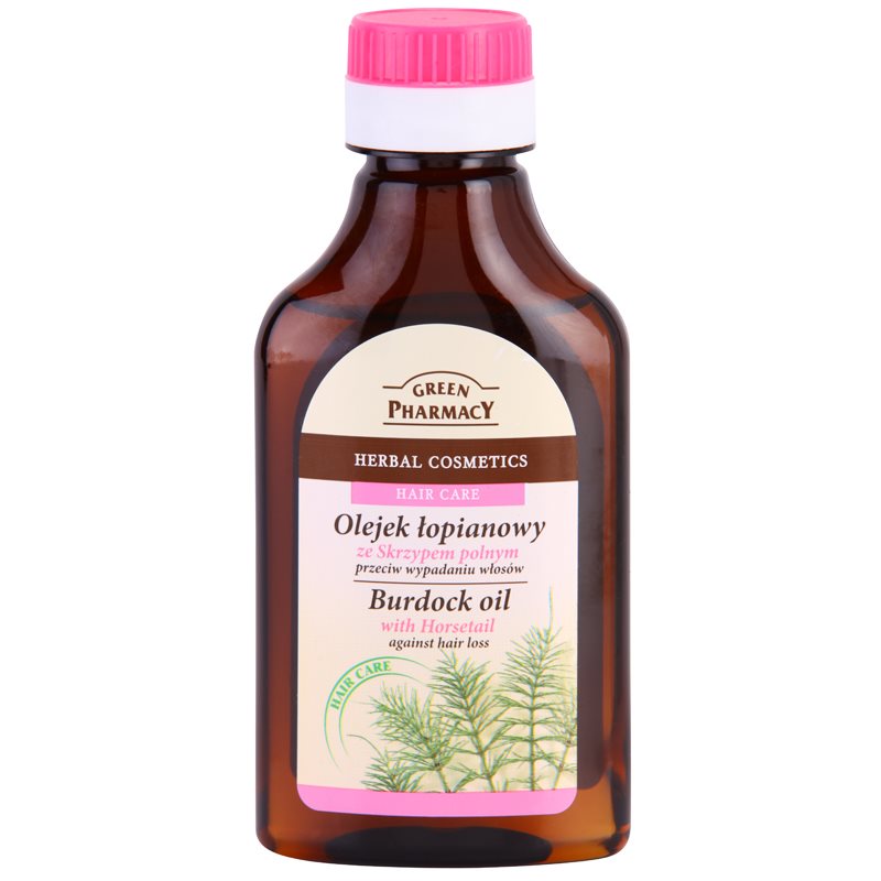 Green Pharmacy Horsetail Burdock Oil Olio Di Bardana Anti-Caduta Dei Capelli 100 Ml
