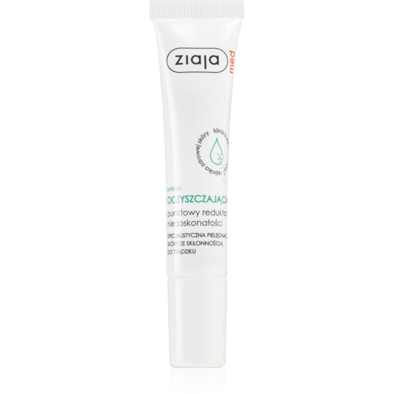 Ziaja Med Antibacterial Care Trattamento Localizzato Anti-Acne Per Viso, Décolleté E Schiena 15 Ml