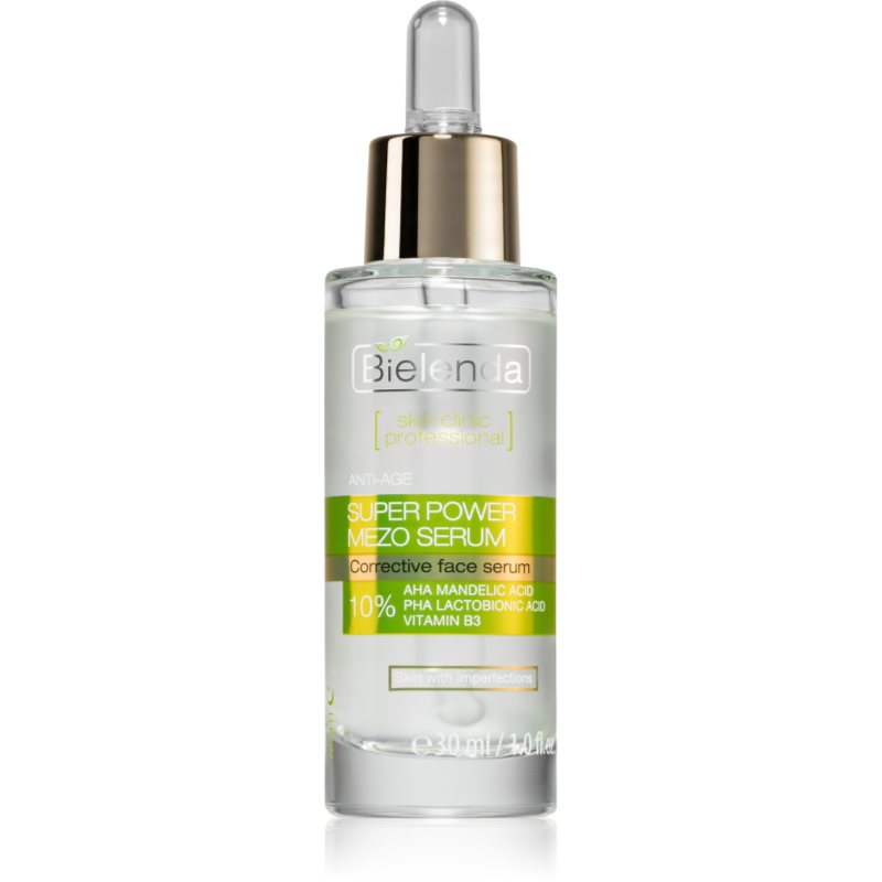 Bielenda Skin Clinic Professional Super Power Mezo Serum Siero Ringiovanente Per Pelli Con Imperfezioni 30 Ml