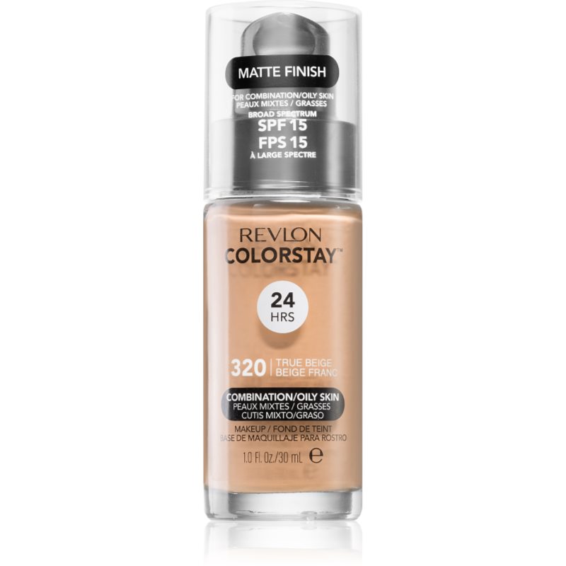 Revlon Cosmetics Colorstay™ Fondotinta Opacizzante Lunga Tenuta Per Pelli Grasse E Miste Colore 320 True Beige 30 Ml