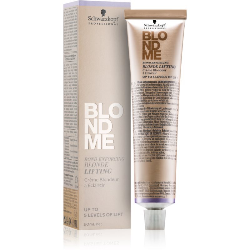 Schwarzkopf Professional Blondme Lifting Crema Schiarente Per Capelli Biondi Colore Steel Blue 60 Ml