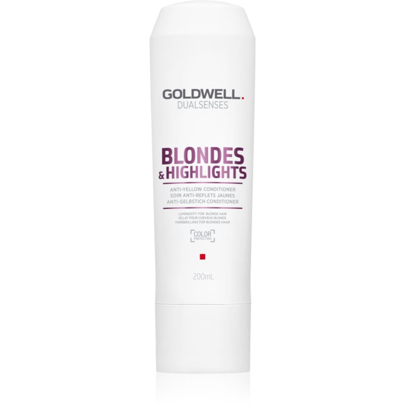 Goldwell Dualsenses Blondes & Highlights Balsamo Per Capelli Biondi Neutralizzante Per Toni Gialli 200 Ml