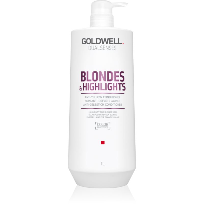 Goldwell Dualsenses Blondes & Highlights Balsamo Per Capelli Biondi Neutralizzante Per Toni Gialli 1000 Ml